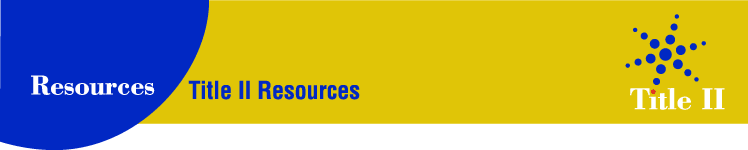 Resources: Title II Contacts